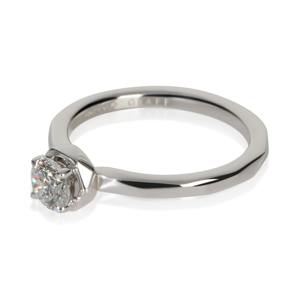 Graff 0.5 Ct Round Brilliant Diamond Laurence Graff Signature Engagement Ring View 4